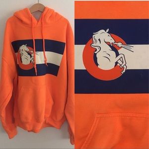 Vintage 90s Denver Broncos hoodie sweatshirt M